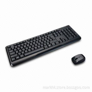 2.4GHz Wireless Combo with Auto Shut-off Function and 2pcs AAA Battery